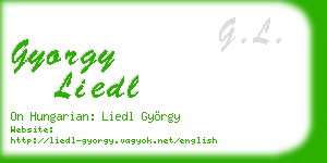 gyorgy liedl business card